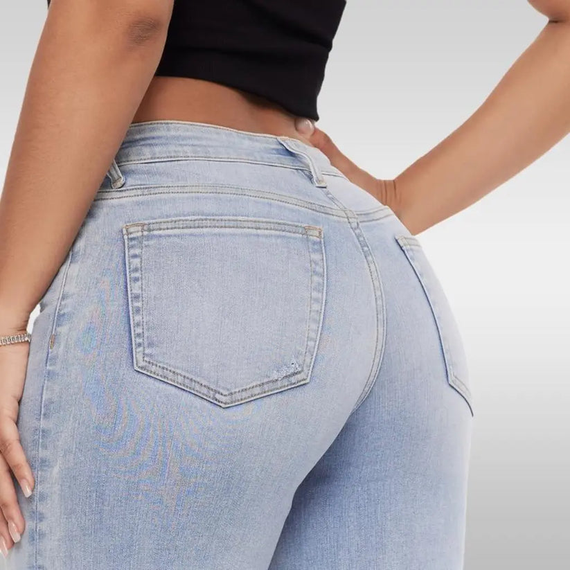 CurviFit™ Mid-Low Rise Stretch Wide-Leg Jeans