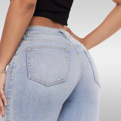 CurviFit™ Mid-Low Rise Stretch Wide-Leg Jeans