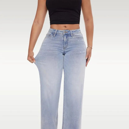 CurviFit™ Mid-Low Rise Stretch Wide-Leg Jeans
