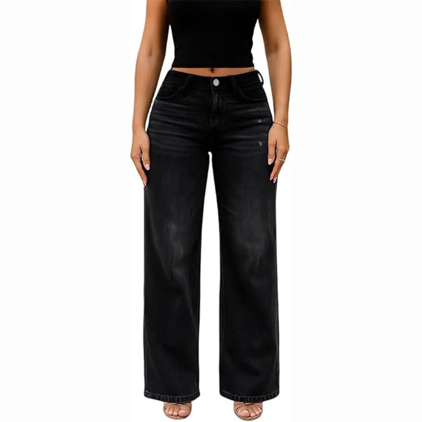 CurviFit™ Mid-Low Rise Stretch Wide-Leg Jeans