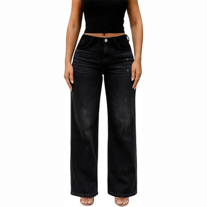 CurviFit™ Mid-Low Rise Stretch Wide-Leg Jeans