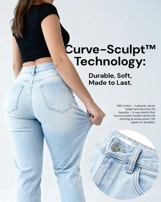 CurviFit™ Mid-Low Rise Stretch Wide-Leg Jeans